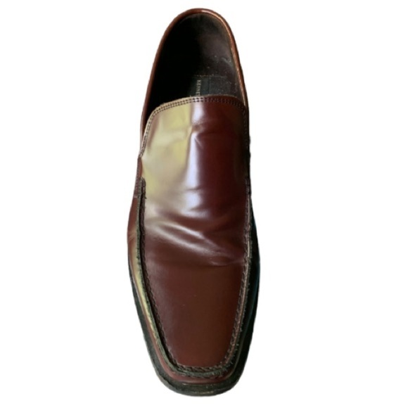 Kenneth Cole New York Chestnut Brown Loafer Mens Size 11.5 Slip On Dress Shoe - Picture 2 of 14